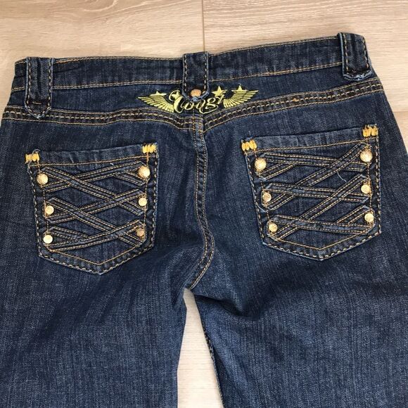 Coogi Jeans Size 7/8 with Military Details on Back Pockets Size 8 - Picture 14 of 16